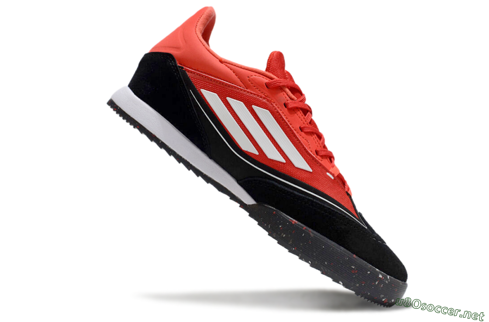 Men's Adidas F50 Elite Messi IC Football Shoes - Red/White/Black 4