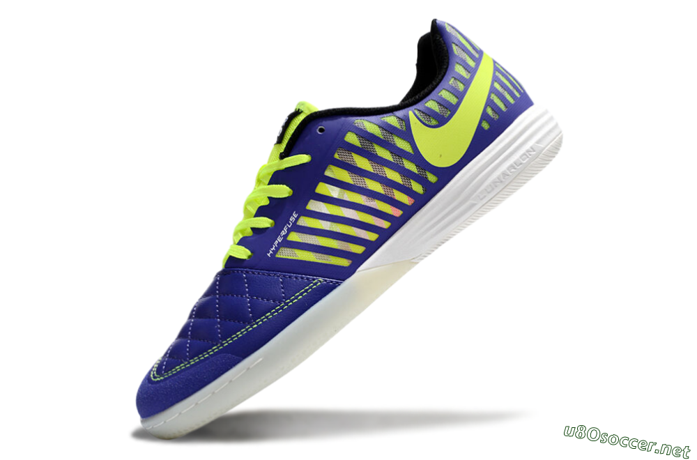 Unisex Nike Lunar Gato 2 IC Football Shoes - Blue/Yellow/White 5