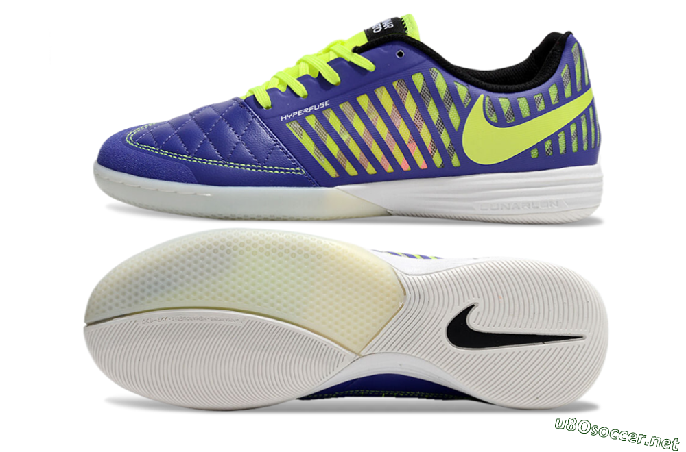 Unisex Nike Lunar Gato 2 IC Football Shoes - Blue/Yellow/White 1
