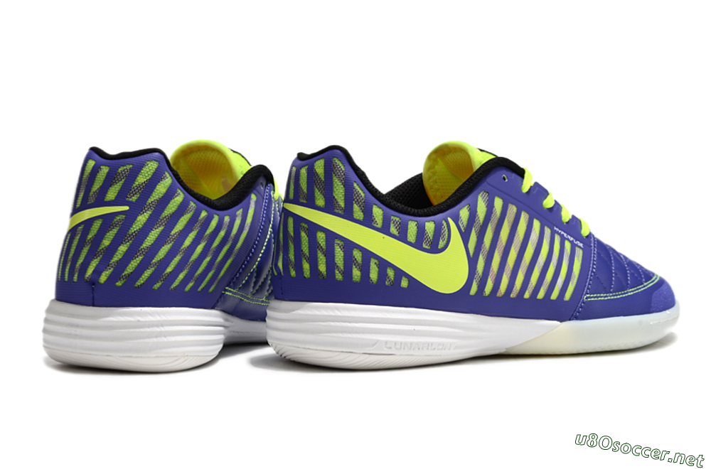 Unisex Nike Lunar Gato 2 IC Football Shoes - Blue/Yellow/White 6