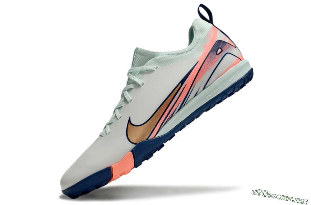 Unisex Nike Air Zoom Mercurial Vapor 16 Pro TF Football Shoes - Jade/Gold/Pink 6