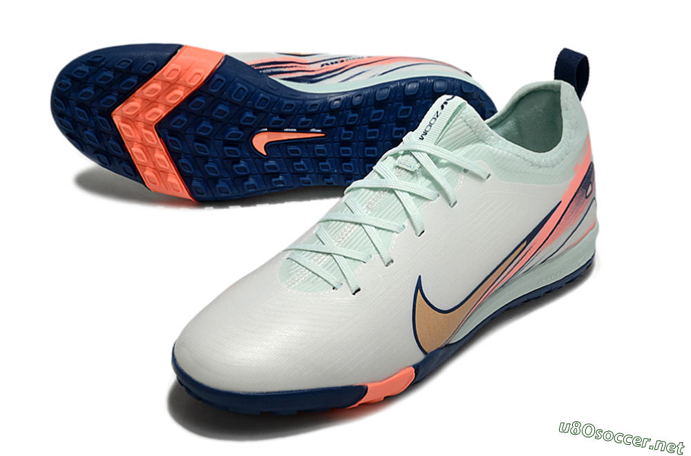 Unisex Nike Air Zoom Mercurial Vapor 16 Pro TF Football Shoes - Jade/Gold/Pink 3