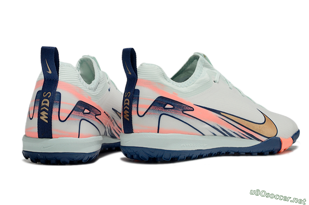 Unisex Nike Air Zoom Mercurial Vapor 16 Pro TF Football Shoes - Jade/Gold/Pink 7