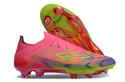 Men's Adidas F50 Elite Lightstrike Pro FG Football Boots - Pink/Blue/Yellow