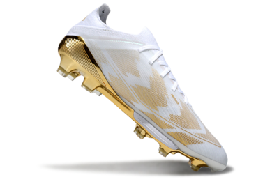 Men's Adidas F50+ Elite Lightstrike Pro FG Football Boots - White/Gold