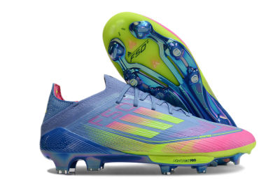 Men's Adidas F50+ Elite Lightstrike Pro FG Football Boots - Blue/Pink/Yellow