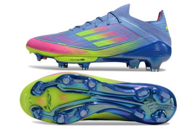 Men's Adidas F50+ Elite Lightstrike Pro FG Football Boots - Blue/Pink/Yellow