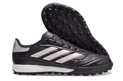 Men's Adidas Copa Pure 3 TF Football Shoes - Black/Silver/White