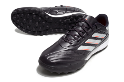 Men's Adidas Copa Pure 3 TF Football Shoes - Black/Silver/White