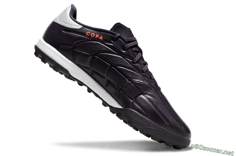 Men's Adidas Copa Pure 3 TF Football Shoes - Black/Silver/White 4
