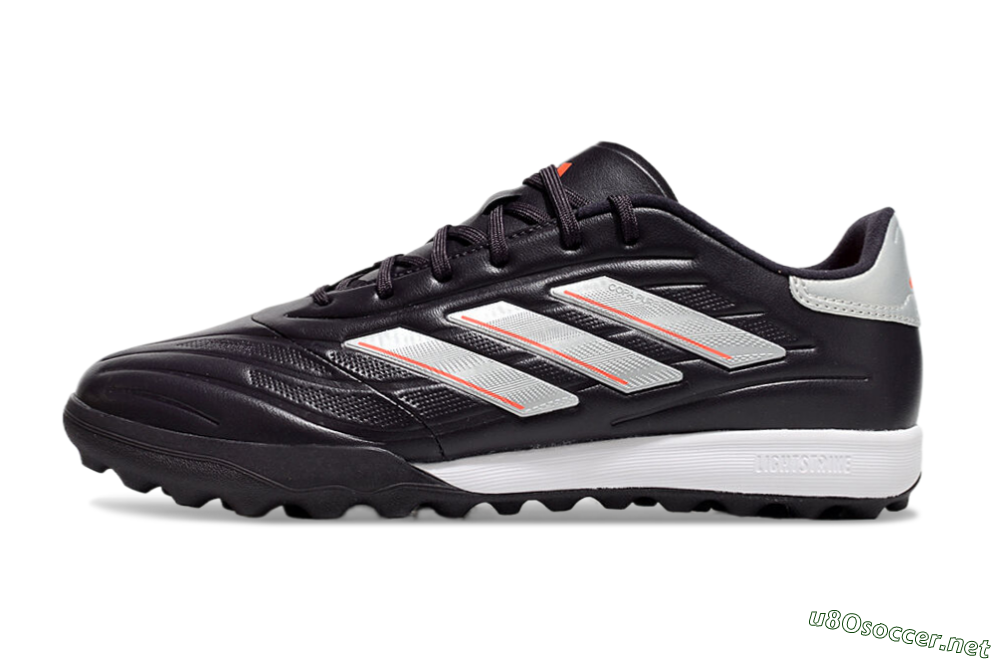 Men's Adidas Copa Pure 3 TF Football Shoes - Black/Silver/White 0