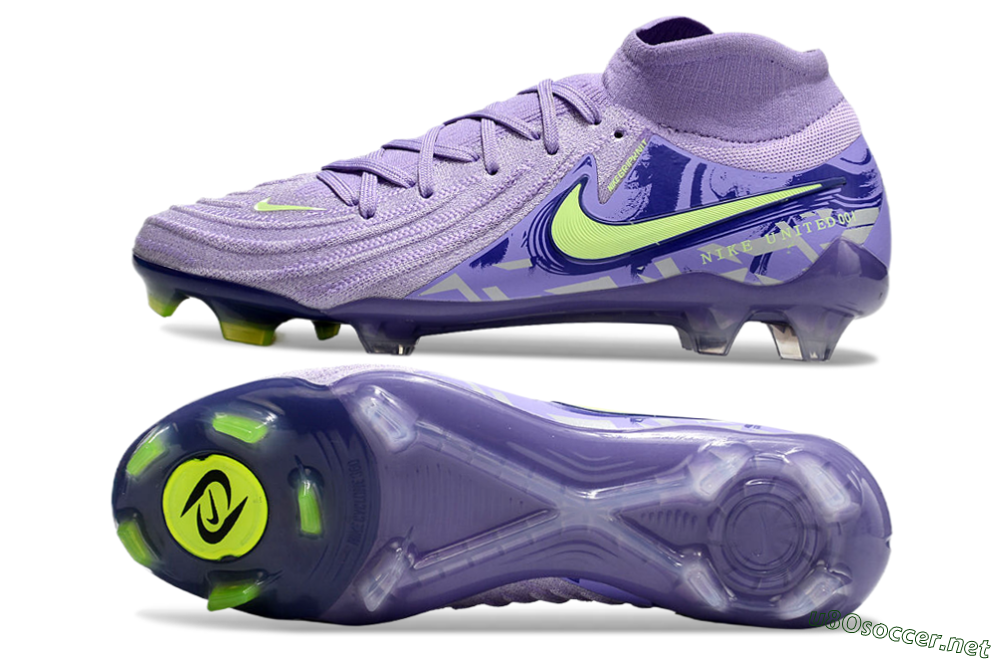 Men's Nike Phantom Luna Elite FG Football Boots - Purple/Yellow/White 1