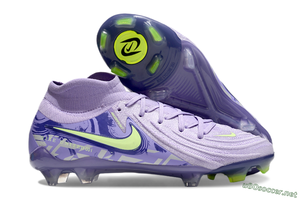 Men's Nike Phantom Luna Elite FG Football Boots - Purple/Yellow/White 2