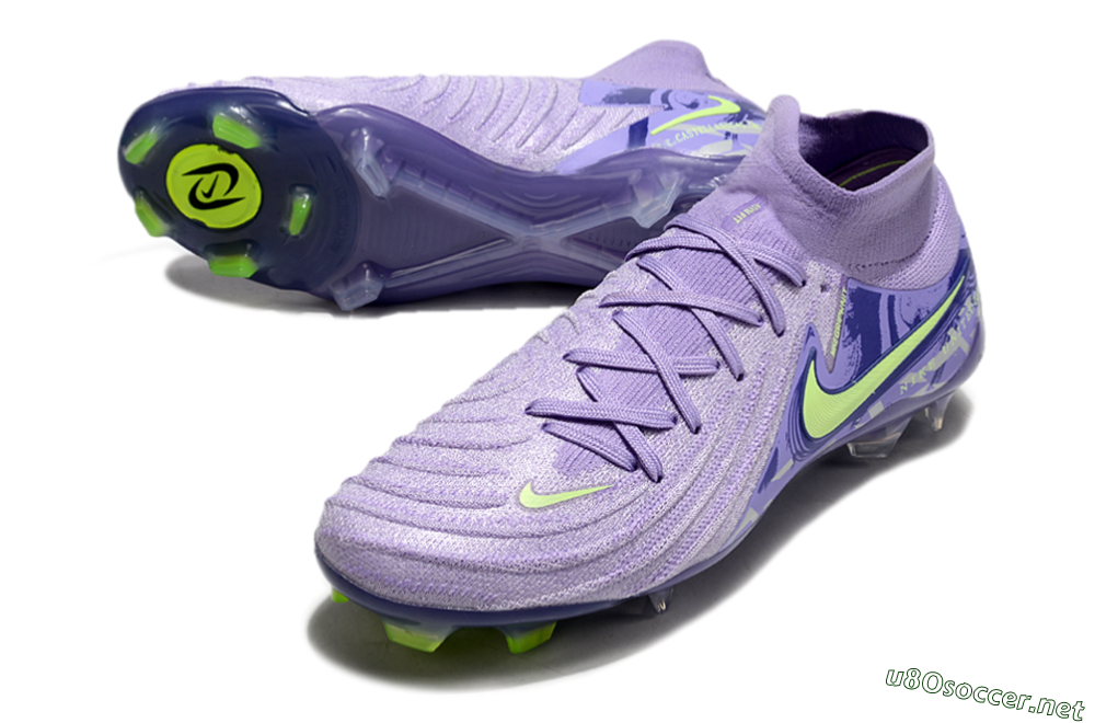 Men's Nike Phantom Luna Elite FG Football Boots - Purple/Yellow/White 3