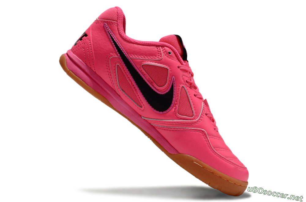 Unisex Supreme x Nike SB Gato IC Football Shoes - Red/Black/Brown 4