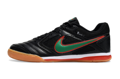 Unisex Supreme x Nike SB Gato IC Football Shoes - Black/Green/Red