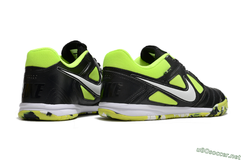 Unisex Supreme x Nike SB Gato IC Football Shoes - Black/Yellow/White 6