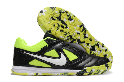 Unisex Supreme x Nike SB Gato IC Football Shoes - Black/Yellow/White