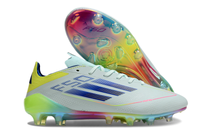 Men's Adidas F50 Elite AG Football Boots - Jade/Blue/Yellow