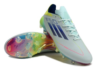 Men's Adidas F50 Elite AG Football Boots - Jade/Blue/Yellow