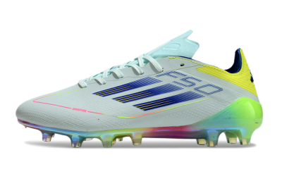 Men's Adidas F50 Elite AG Football Boots - Jade/Blue/Yellow
