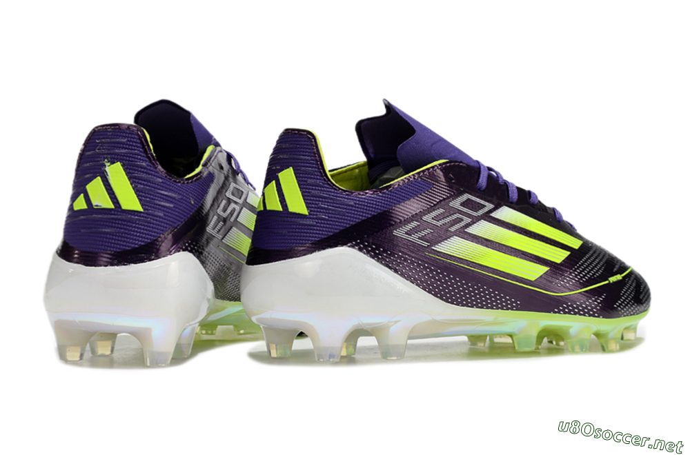 Men's Adidas F50 Elite AG Football Boots - Purple/Yellow/White 6