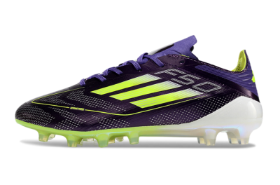 Men's Adidas F50 Elite AG Football Boots - Purple/Yellow/White