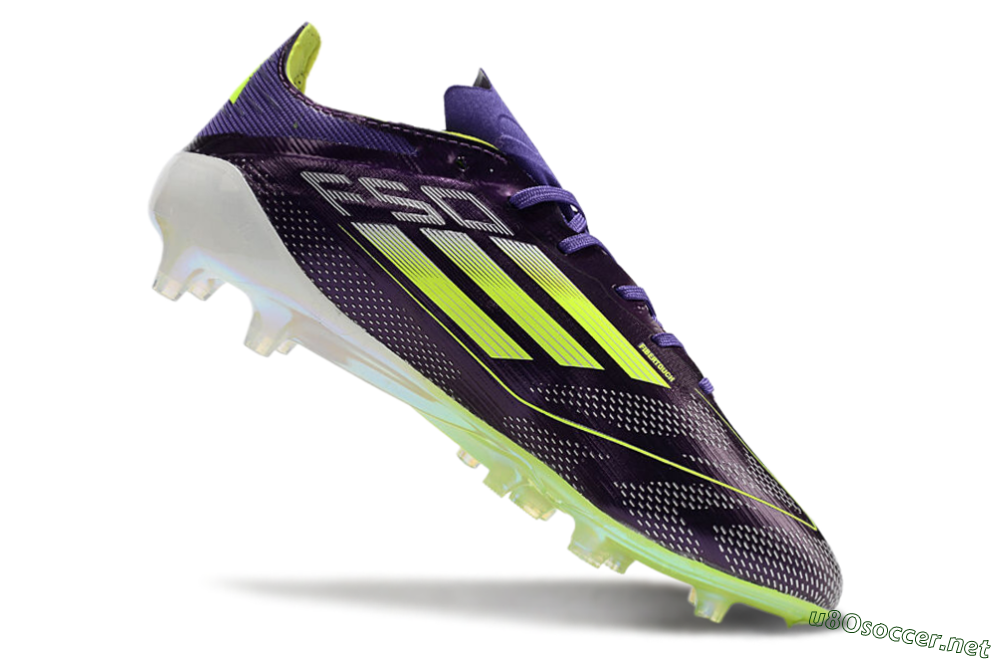 Men's Adidas F50 Elite AG Football Boots - Purple/Yellow/White 4