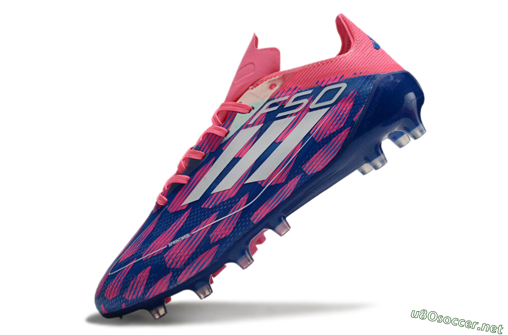 Men's Adidas F50 Elite AG Football Boots - Blue/Pink/White 5