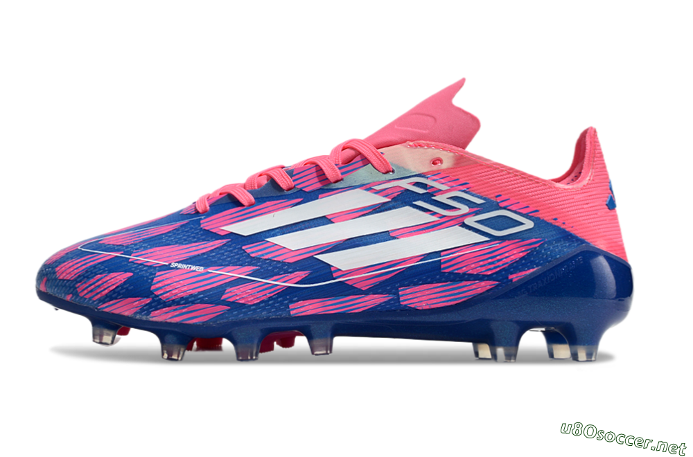 Men's Adidas F50 Elite AG Football Boots - Blue/Pink/White 0