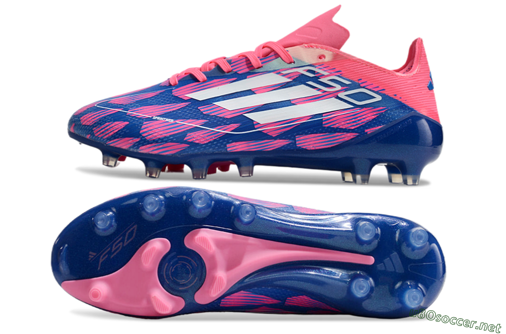 Men's Adidas F50 Elite AG Football Boots - Blue/Pink/White 1