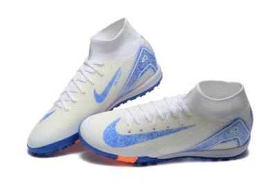 Unisex Nike Air Zoom Mercurial Superfly 10 Elite TF Football Shoes - Beige/Black/White