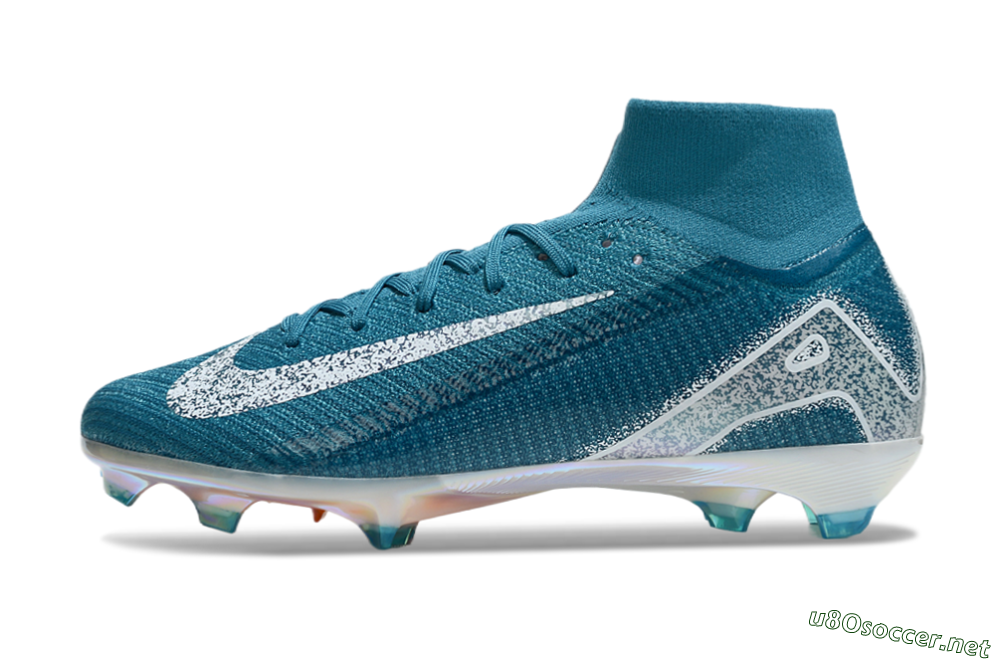Unisex Nike Air Zoom Mercurial Superfly 10 Elite FG Football Boots - Blue/White/Gold 0
