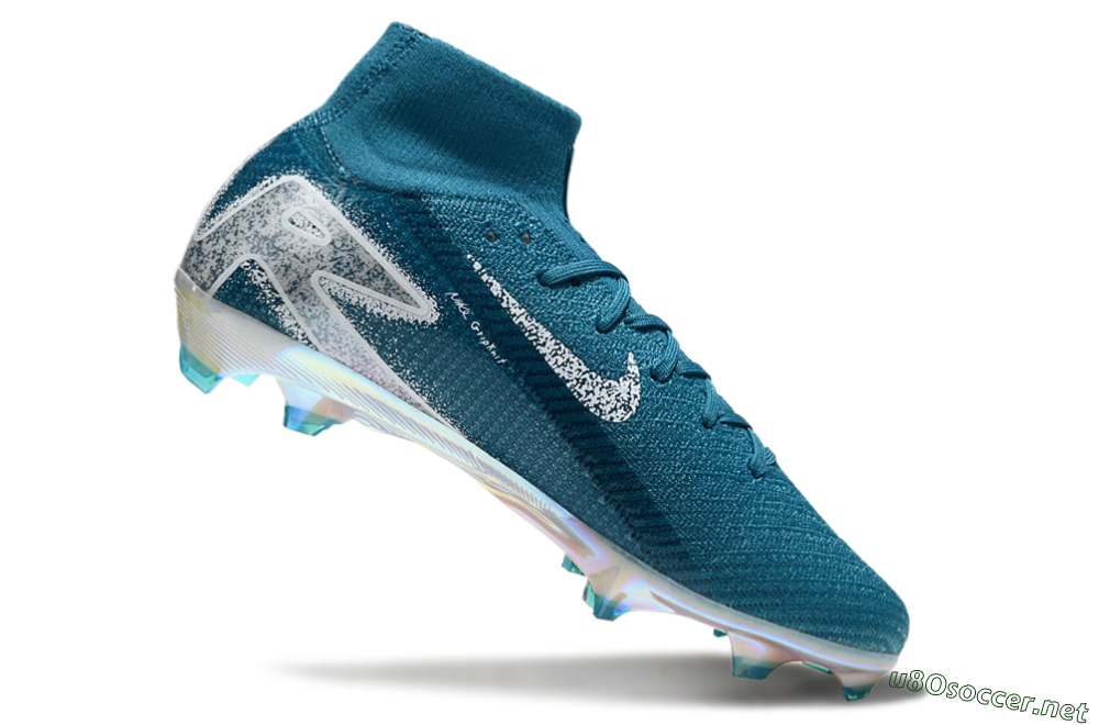 Unisex Nike Air Zoom Mercurial Superfly 10 Elite FG Football Boots - Blue/White/Gold 4