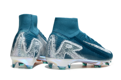 Unisex Nike Air Zoom Mercurial Superfly 10 Elite FG Football Boots - Blue/White/Gold