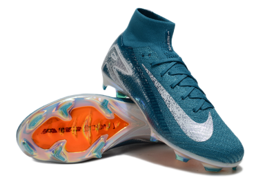 Unisex Nike Air Zoom Mercurial Superfly 10 Elite FG Football Boots - Blue/White/Gold