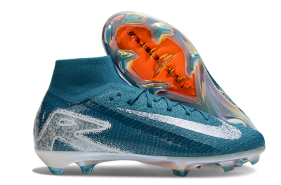 Unisex Nike Air Zoom Mercurial Superfly 10 Elite FG Football Boots - Blue/White/Gold