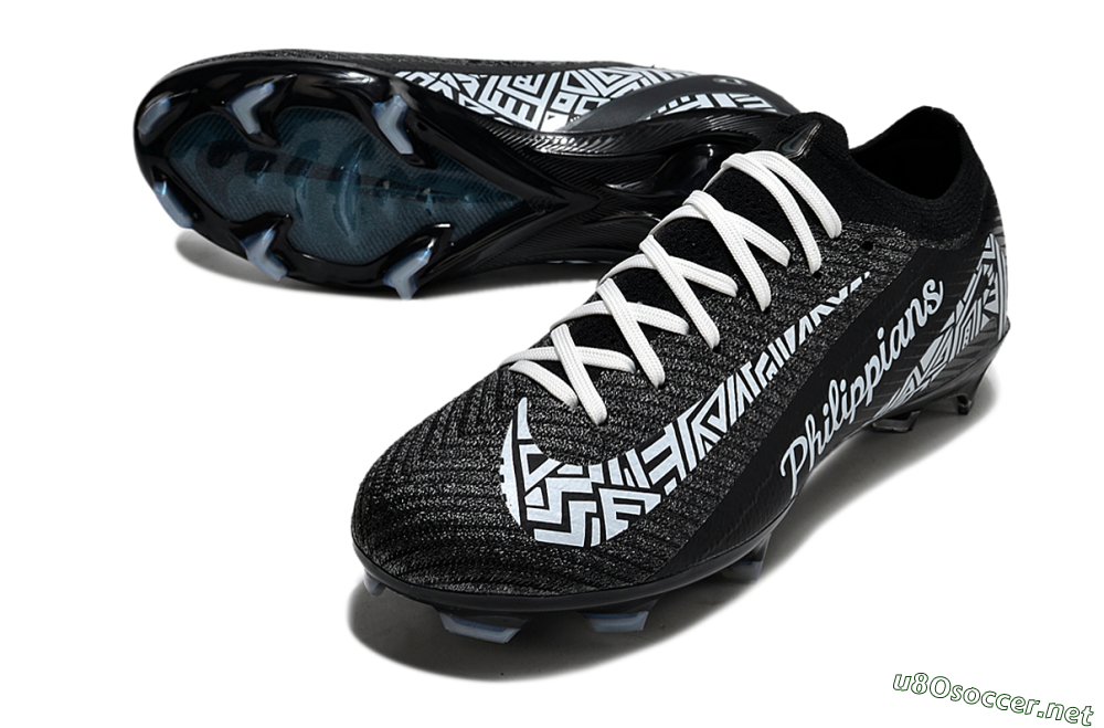 Unisex Nike Air Zoom Mercurial Vapor 16 Elite FG Football Boots - Black/White/Blue 3