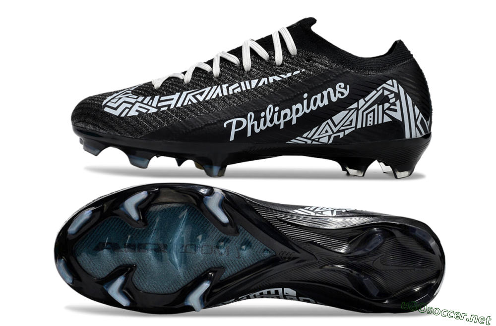 Unisex Nike Air Zoom Mercurial Vapor 16 Elite FG Football Boots - Black/White/Blue 1