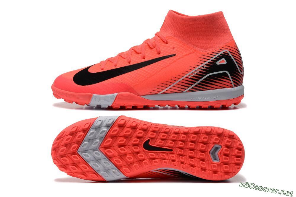 Unisex Nike Air Zoom Mercurial Superfly 10 Elite TF Football Shoes - Pink/Black/Grey 1