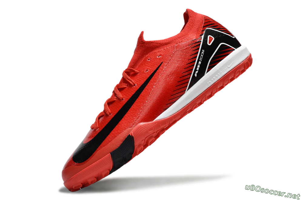Unisex Nike Air Zoom Mercurial Vapor 16 Elite TF Football Shoes - Red/Black/White 5