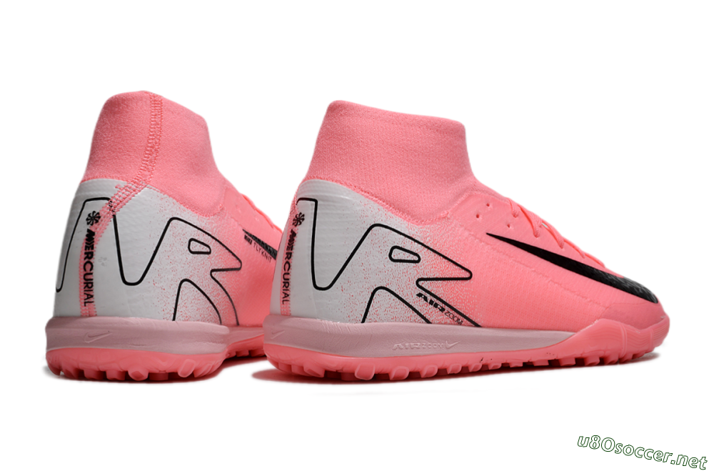 Unisex Nike Air Zoom Mercurial Superfly 10 Elite TF Football Shoes - Pink/Black/Grey 6