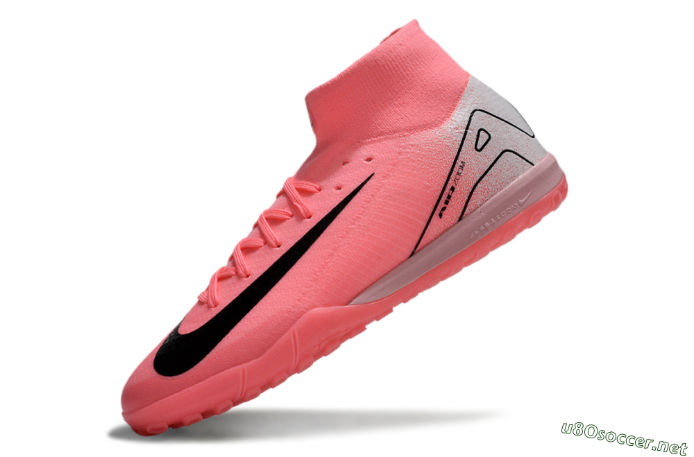 Unisex Nike Air Zoom Mercurial Superfly 10 Elite TF Football Shoes - Pink/Black/Grey 5