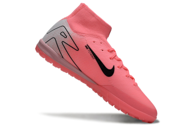 Unisex Nike Air Zoom Mercurial Superfly 10 Elite TF Football Shoes - Pink/Black/Grey