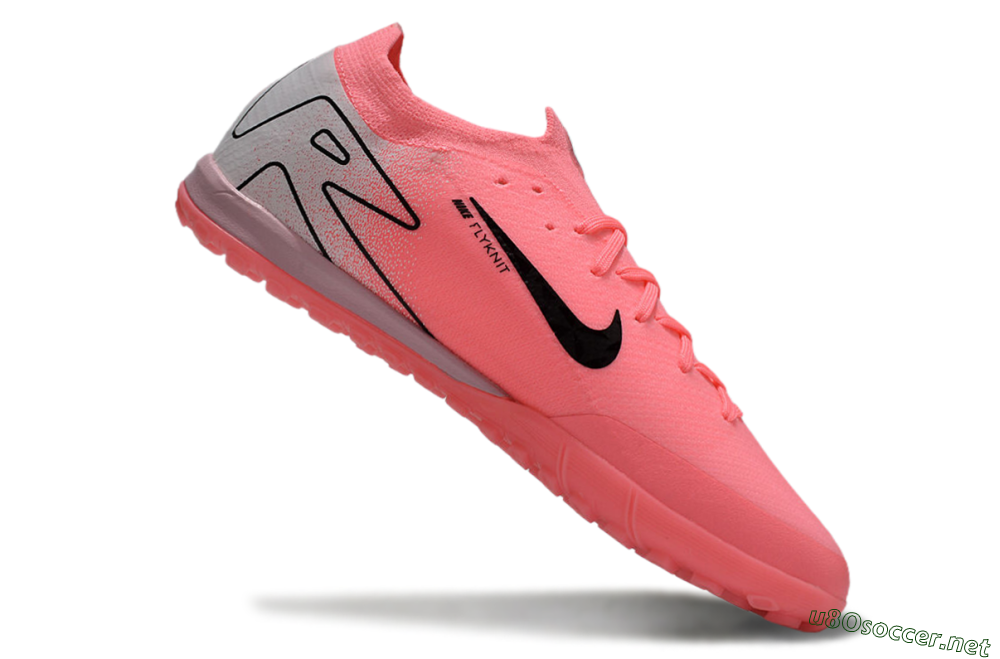 Unisex Nike Air Zoom Mercurial Vapor 16 Elite TF Football Shoes - Pink/Black/Silver 4