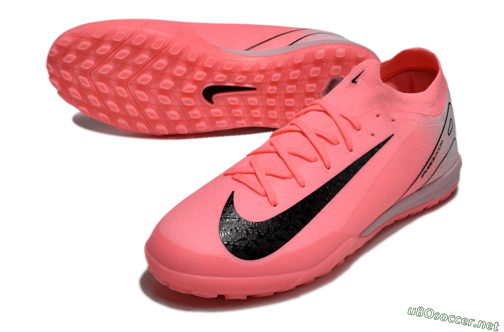 Unisex Nike Air Zoom Mercurial Vapor 16 Elite TF Football Shoes - Pink/Black/Silver 3