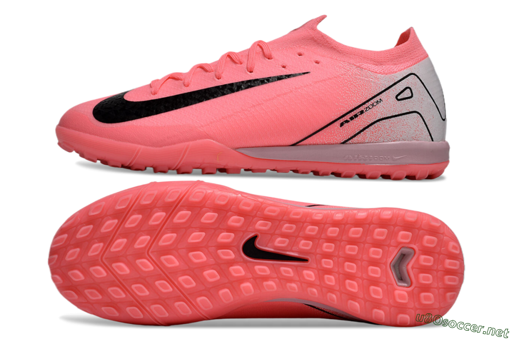 Unisex Nike Air Zoom Mercurial Vapor 16 Elite TF Football Shoes - Pink/Black/Silver 1
