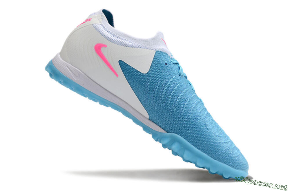 Men's Nike Phantom GX 2 Elite TF Football Shoes - Blue/White/Pink 4