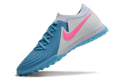 Men's Nike Phantom GX 2 Elite TF Football Shoes - Blue/White/Pink