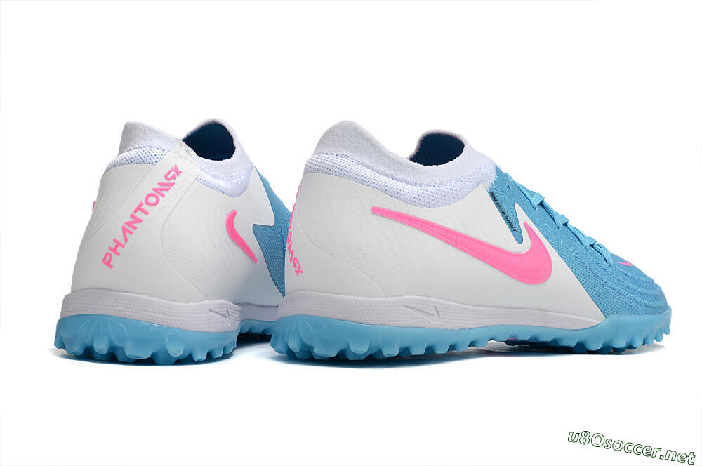 Men's Nike Phantom GX 2 Elite TF Football Shoes - Blue/White/Pink 6
